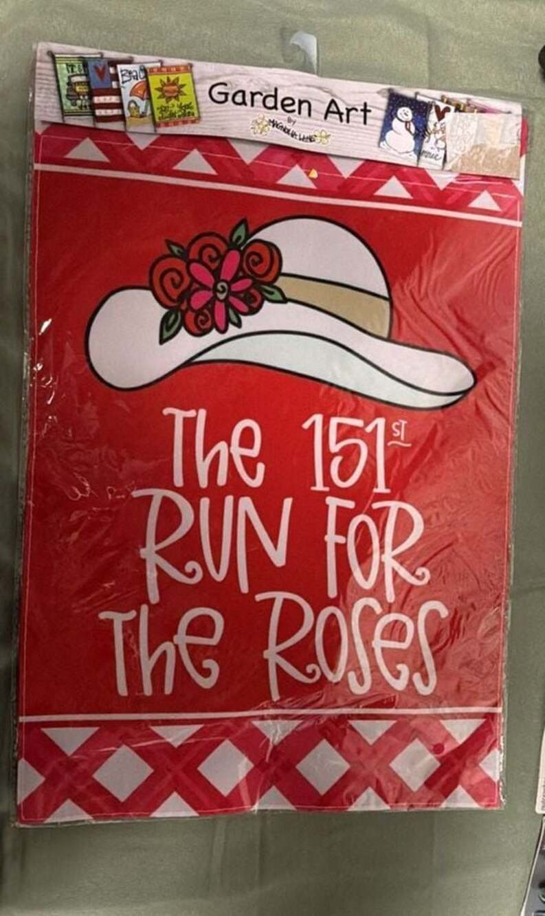 Magnolia Lane Garden Art The 151st Run for the Roses Kentucky Derby Garden Flag